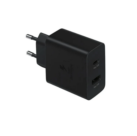 Cargador Samsung original DUO, 35W, PD 3.0, Sin cable