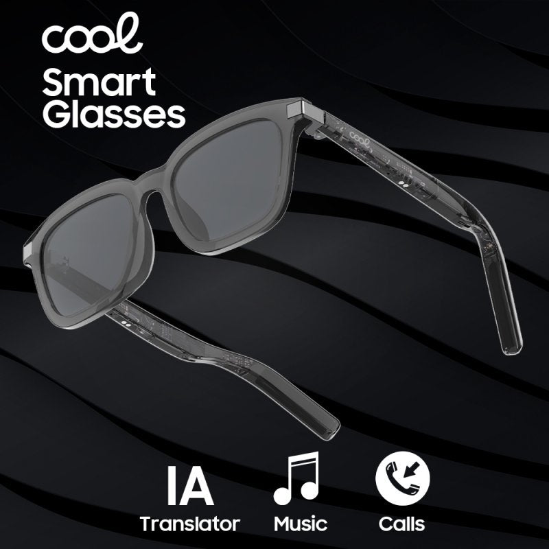 COOL SMARTGLASSES CON IA UNISEX (Llamadas, Música, Traducción)
