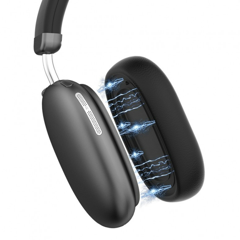 Auriculares Inalámbricos Cancelación Activa de Ruido y Micrófono – Negro