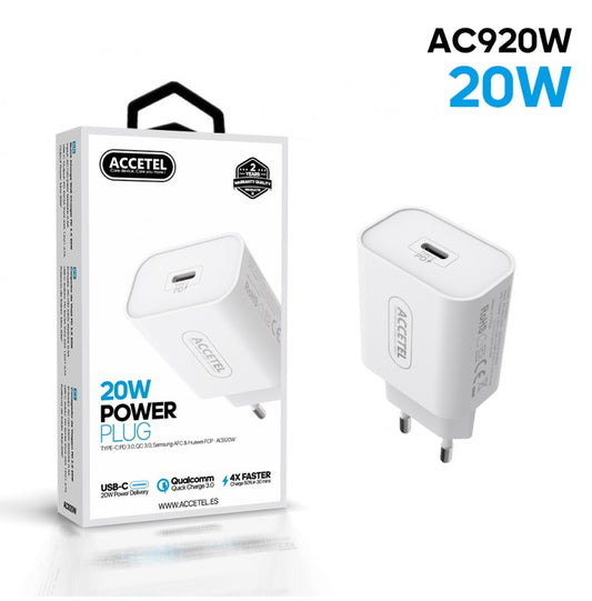 AC920W Cargador de Pared de Carga Rápida